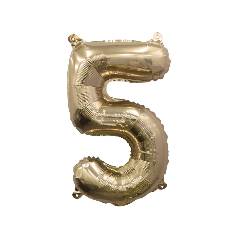 Giant Gold Mylar Foil Number Balloons (32 Inches)