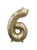 Giant Gold Mylar Foil Number Balloons (32 Inches)