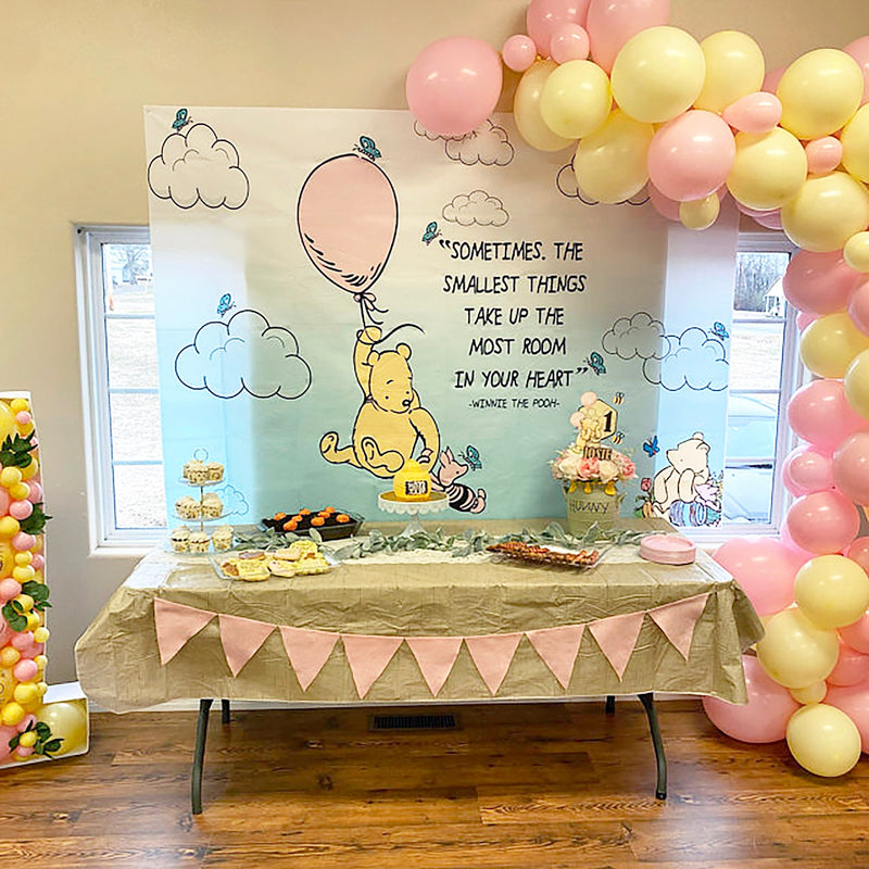 Pink Classic Pooh Balloon Arch - Balloon Garland Kit