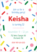 Confetti Invite Digital Download