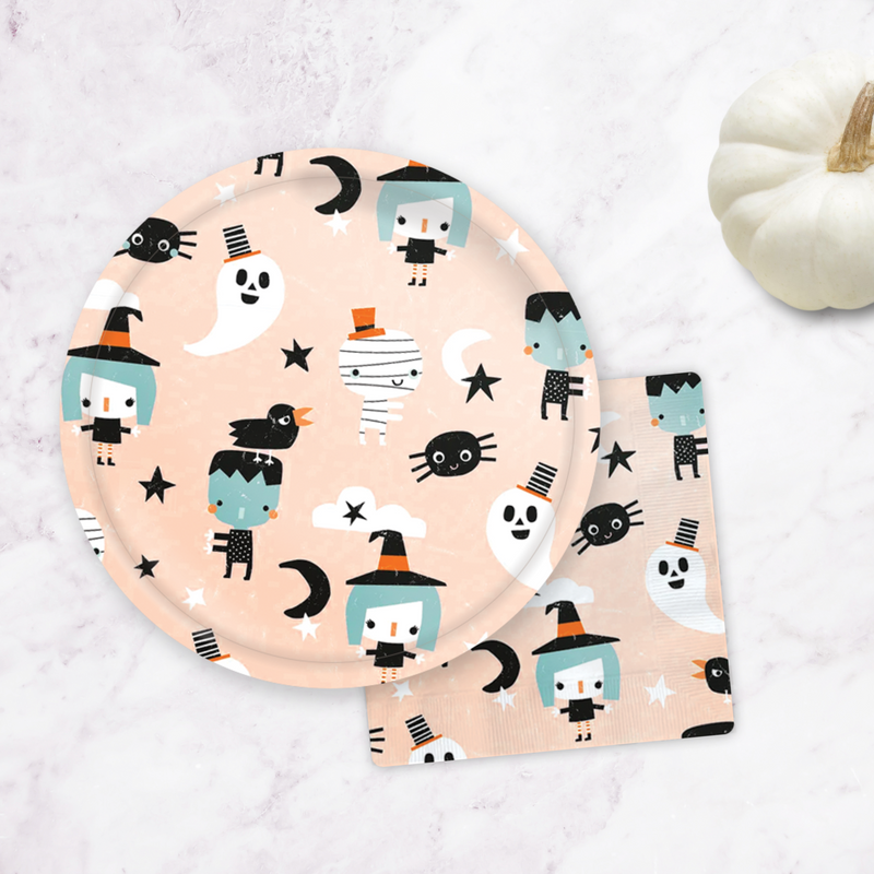 Halloween Friends Icon Paper Plates (Set of 8)