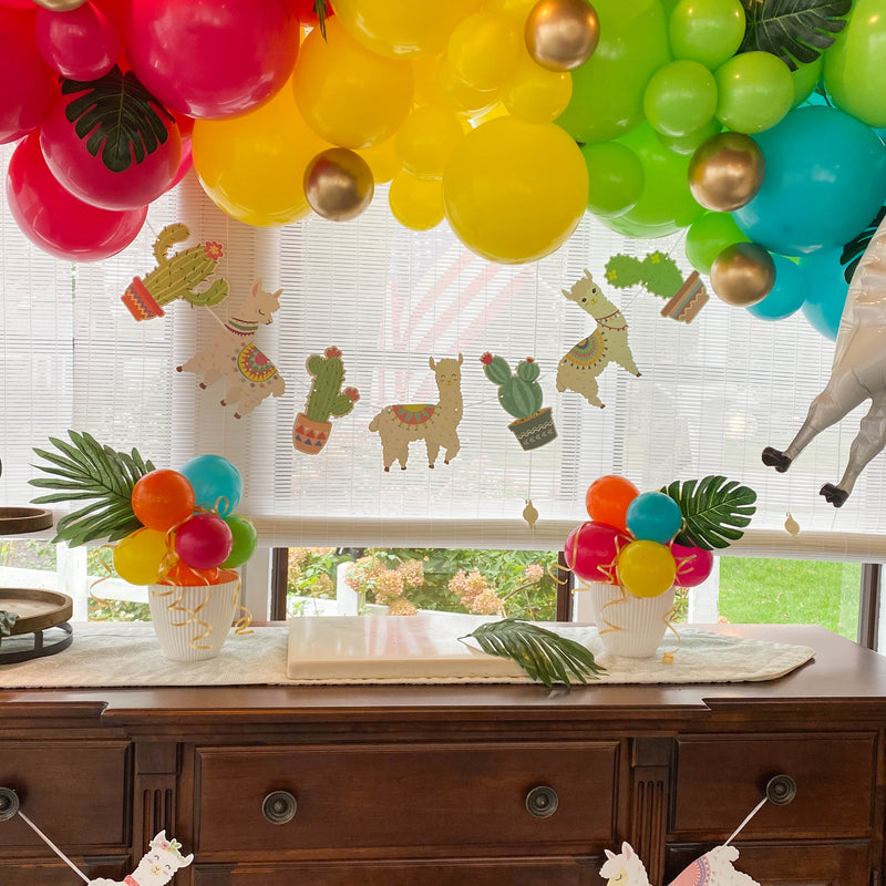 Fiesta Balloon Arch - Tropical Neon Balloon Garland Kit