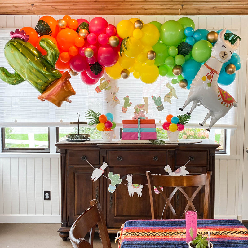 Fiesta Balloon Arch - Tropical Neon Balloon Garland Kit