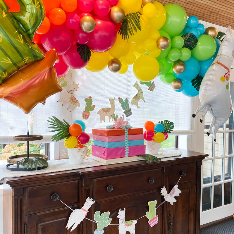 Fiesta Balloon Arch - Tropical Neon Balloon Garland Kit