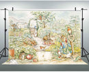 Classic Peter Rabbit Storybook Backdrop - 5x7 Feet