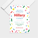 Confetti Invite Personalized Print