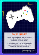 Video Game Invite Personalized Print