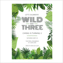 Wild & Three Jungle Invite Digital Download