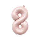 Barely Blush Mylar Number Balloons (32 Inches)