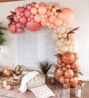 Boho Rainbow Balloon Arch - Dusty Rose Balloon Garland Kit