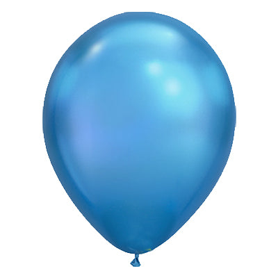 Premium Chrome Blue Latex Balloon Packs (5" and 11”)