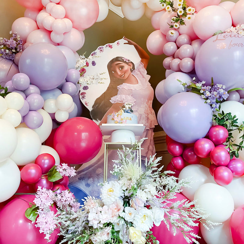 Pink, Purple, & White Balloon Garland Kit