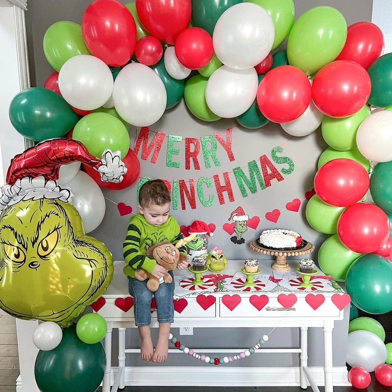 The Grinch Christmas Balloon Arch Kit