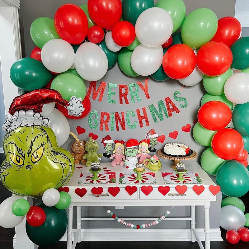 The Grinch Christmas Balloon Arch Kit