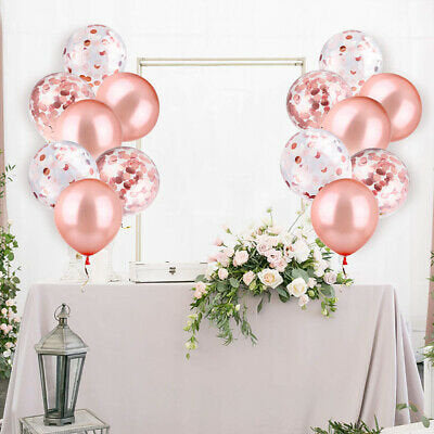 Rose Gold Confetti Balloon Bouquet