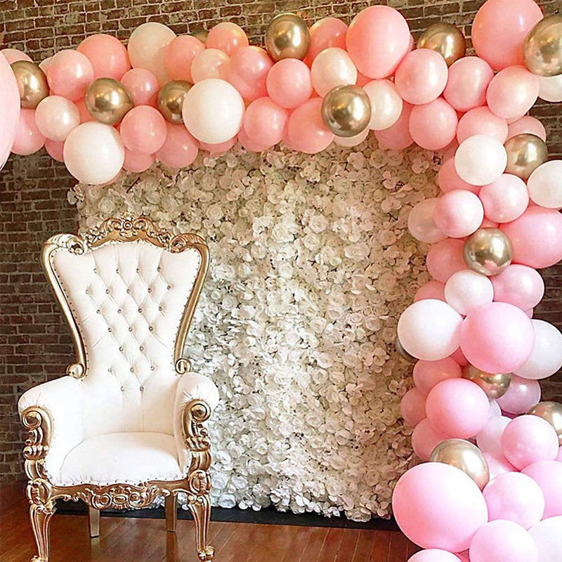 Pink and Gold Balloon Arch - Balloon Garland Kit