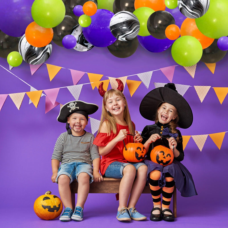 Halloween Balloon Arch - Witches & Monsters Balloon Garland Kit