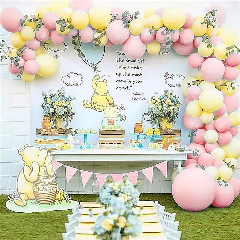 Pink Classic Pooh Garland Balloon Kit