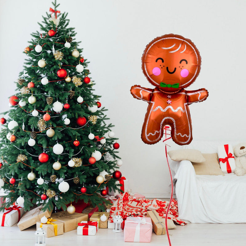 Giant Cute Gingerbread Man Christmas Balloon (31 Inches)