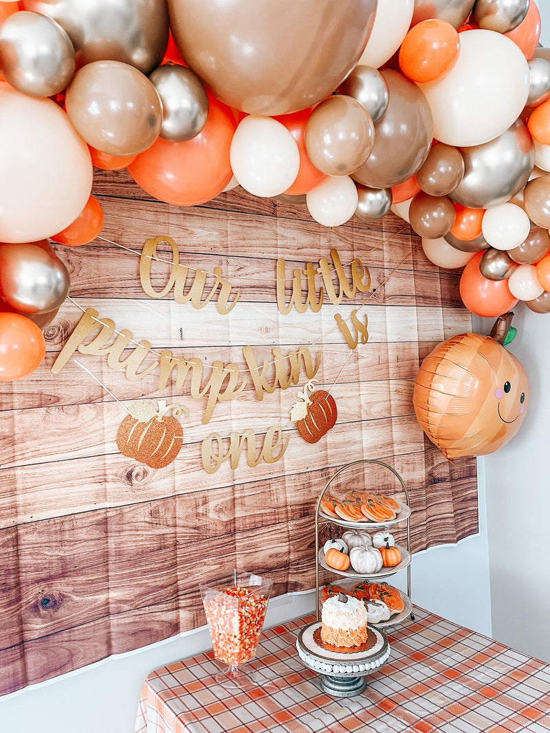 Fall Balloon Arch - Brown & Orange Balloon Garland Kit