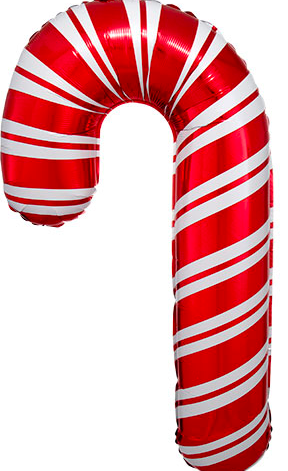 Giant Red and White Candy Cane Christmas Balloon (37 Inches)