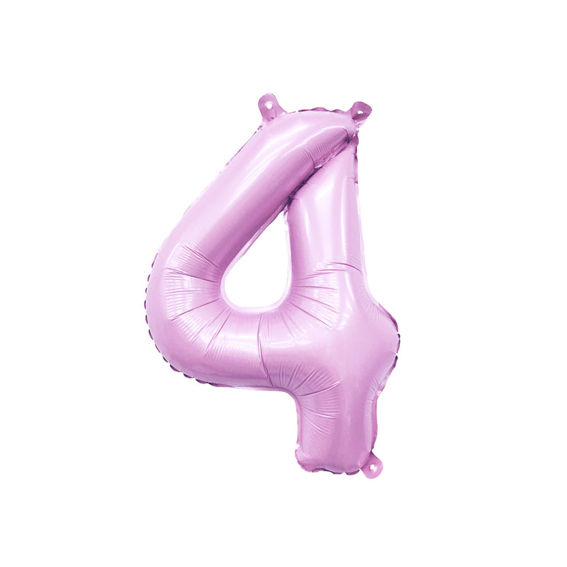 Giant Pastel Pink Mylar Foil Number Balloons (32 Inches)