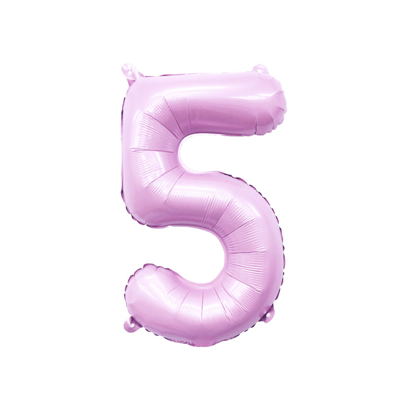 Giant Pastel Pink Mylar Foil Number Balloons (32 Inches)