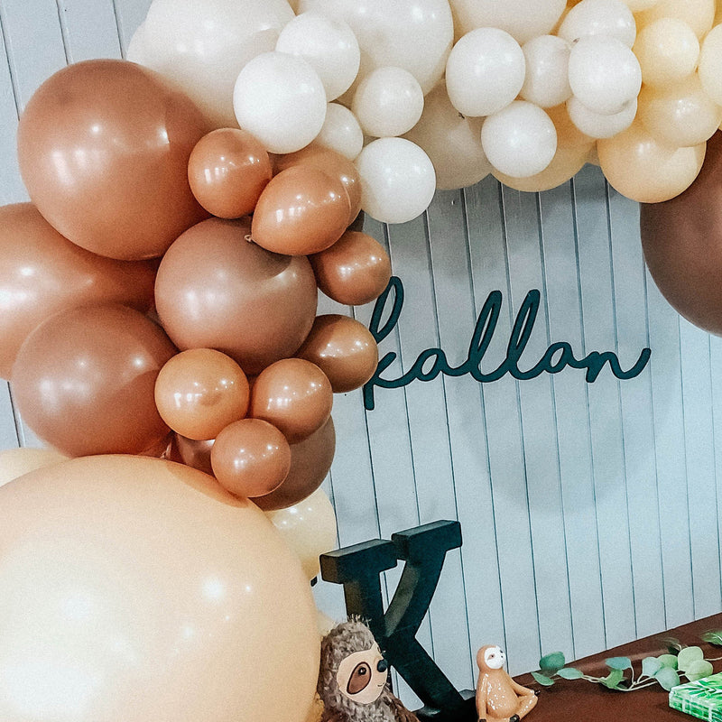 Boho Rainbow Balloon Arch - Nude Tones Balloon Garland Kit