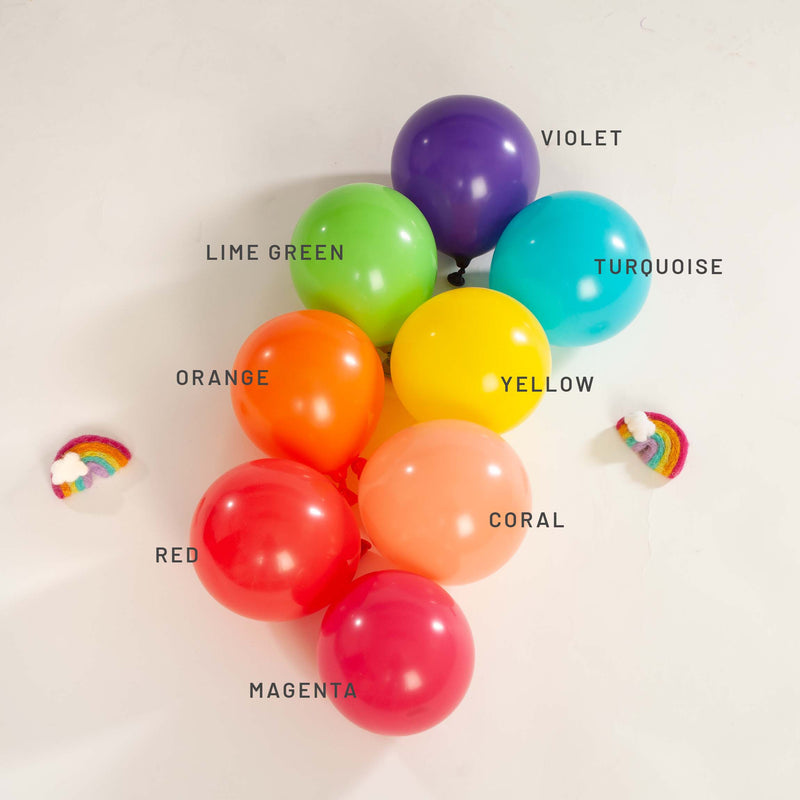 Premium Lime Latex Balloon Packs (5", 11”, 16”, 24”, and 36”)