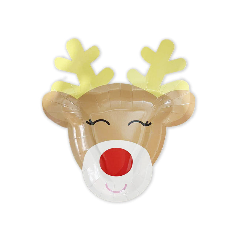 Rudolph the Reindeer Christmas Paper Plates (Set of 8)