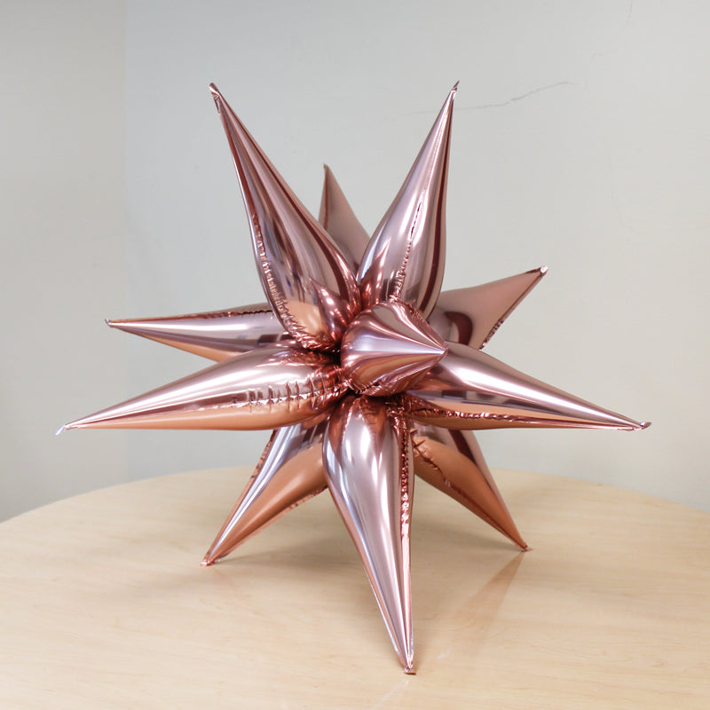 Rose Gold Starburst Cluster Balloon (40 Inches)