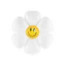 Smiley Face Daisy Flower Foil Balloon (18 Inches)