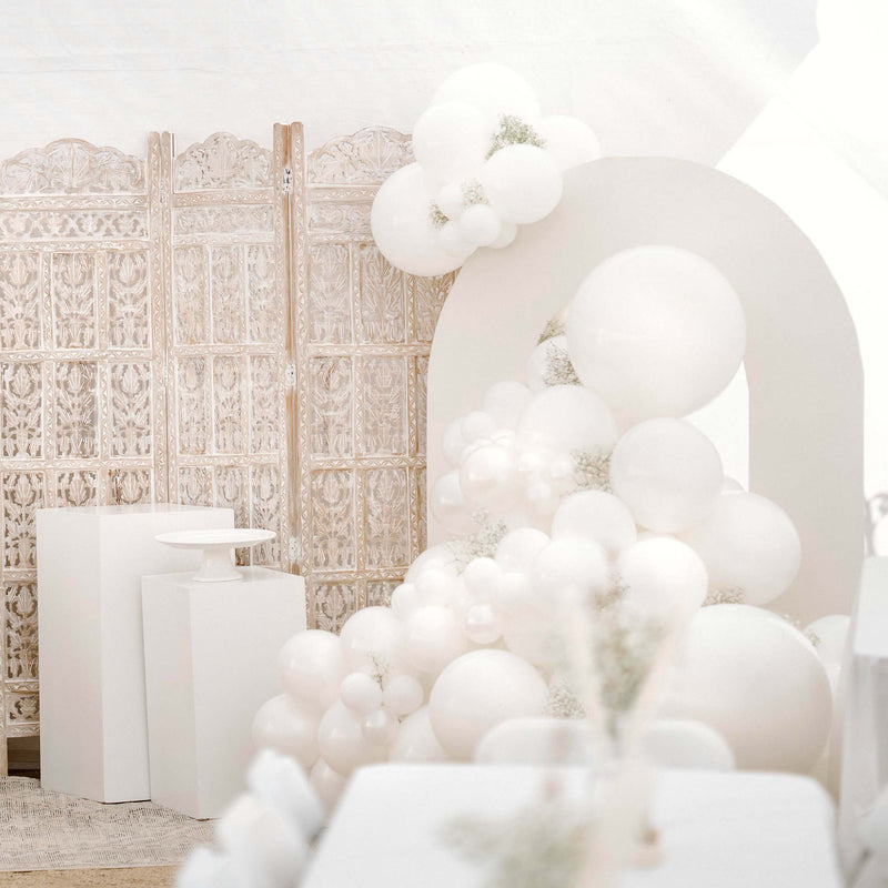 All White Balloon Arch - Balloon Garland Kit